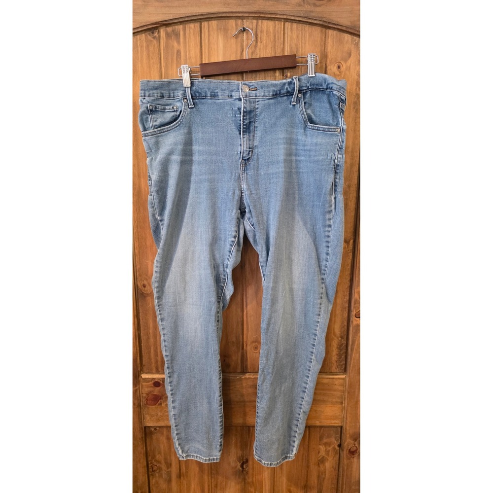 Levis 721 High Rise Skinny Jeans Womens 20W Blue Excellent Light Wash Stretch